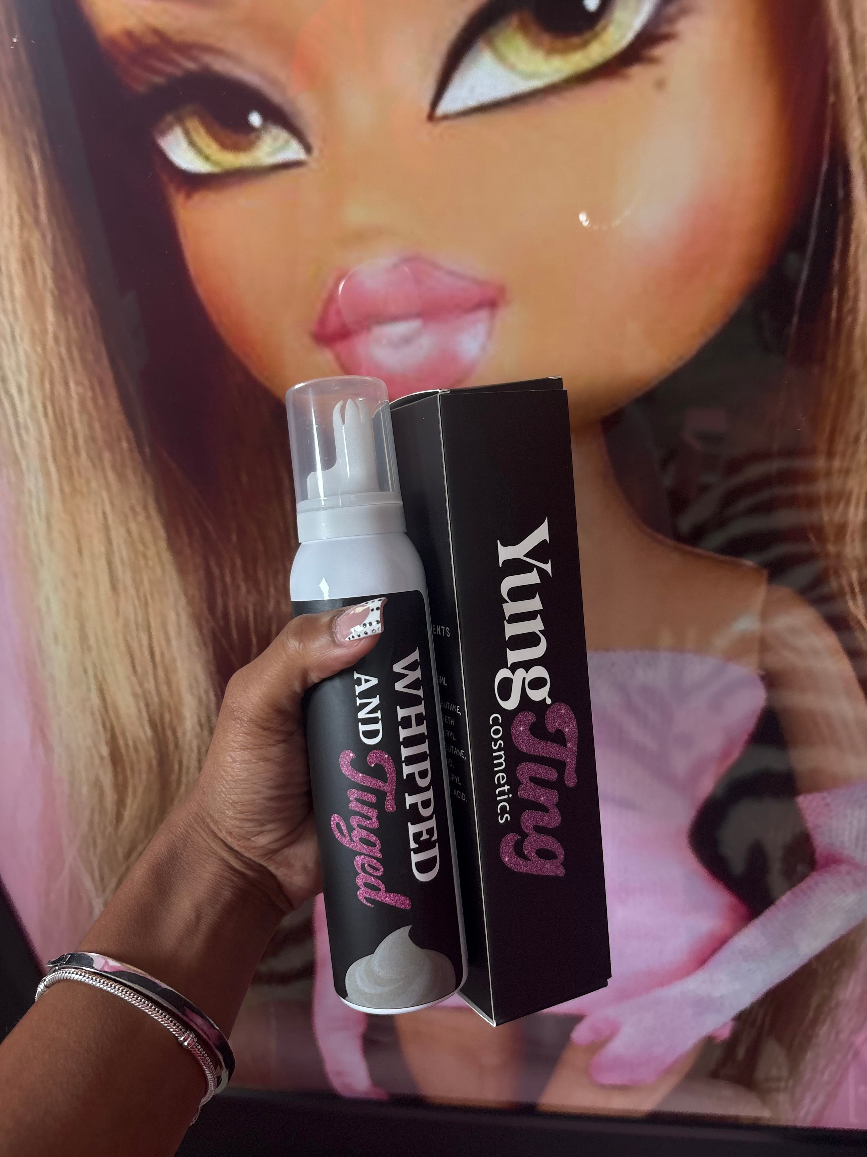 Whipped & Tinged lash foam